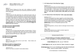 Handout - Ecclesia N&uuml;rnberg
