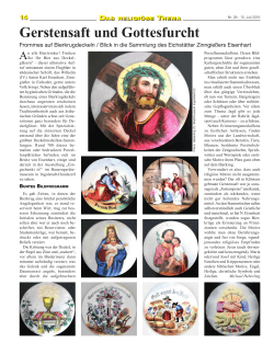 Beitrag als PDF - Kirchenzeitung für das Bistum Eichstätt