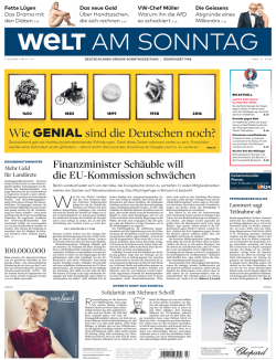 DIE WELT am Sonntag