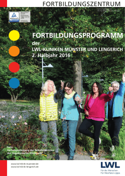 Fortbildungsprogramm, 2. Halbjahr 2016