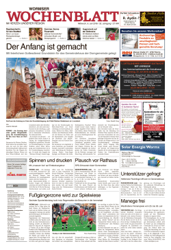 Wormser Wochenblatt vom 06.07.2016