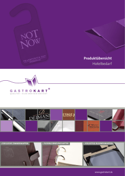 Hotel Flyer - GastroKart.de
