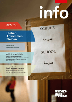 Fliehen Ankommen Bleiben 02/2016 - Bibliothek der Friedrich