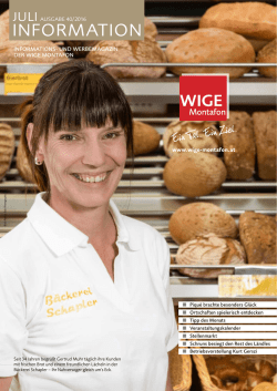InformatIon - WIGE Montafon