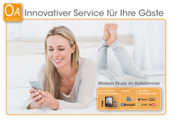 Innovativer Service für Ihre Gäste