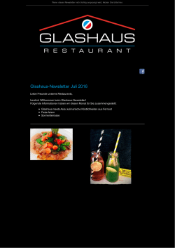 Glashaus Restaurant - Ihr Juli