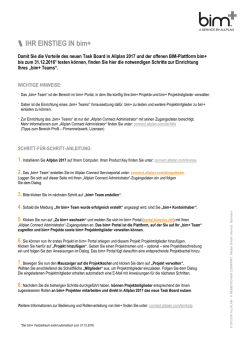 IHR EINSTIEG IN bim+