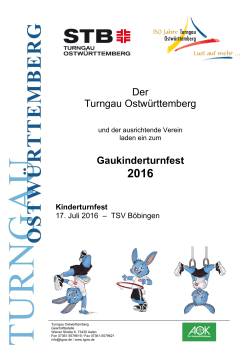 Der Turngau Ostwürttemberg Gaukinderturnfest