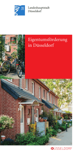 Eigentumsf&ouml;rderung in D&uuml;sseldorf