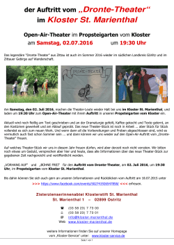 Dronte-Theater - Kloster St. Marienthal