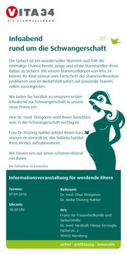 Infoabend rund um die Schwangerschaft