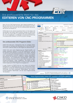 editieren von cnc-programmen