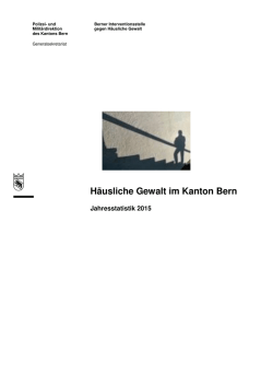 Jahresstatistik 2015 - H&auml;usliche Gewalt im Kanton