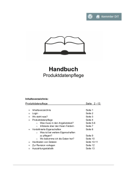 Handbuch - Kemmler DIT