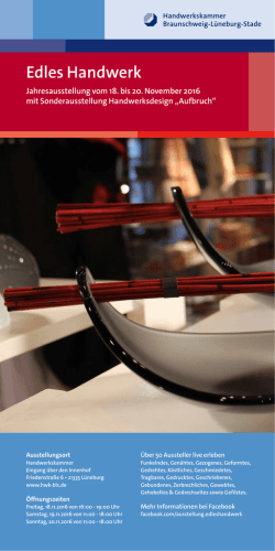 Edles Handwerk 2016 117,89 kB Ausstellung Edles Handwerk