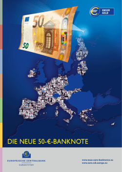 die neue 50-€-banknote - European Central Bank