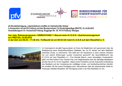 Informationen zum Vorprogramm.