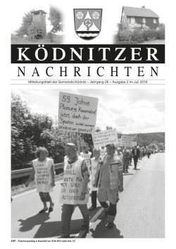 Mitteilungsblatt der Gemeinde Ködnitz