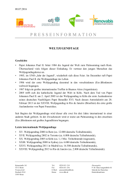 presseinformation - Deutsche Bischofskonferenz