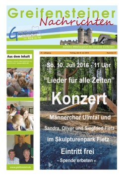 Juli 2016 - Greifenstein
