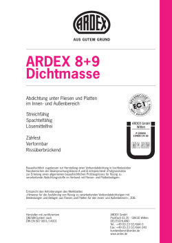 ARDEX 8+9 Dichtmasse