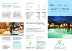Die Bade- und Wellnesswelt - Odenwald