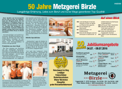 50 Jahre Metzgerei Birzle