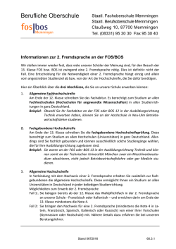 Herunterladen - FOS &ndash; BOS Memmingen