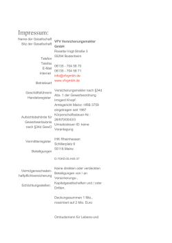 Impressum - VFV GmbH