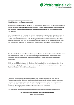 DVAG siegt im Beratungstest