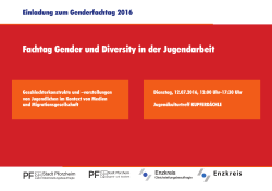 Fachtag Gender und Diversity in der Jugendarbeit