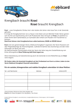 gehts zu Petition! - Mobilcard Krenglbach