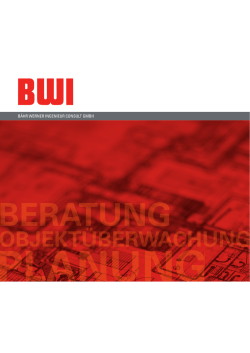Image-Brosch&uuml;re - b&auml;hr werner ingenieur consult gmbh