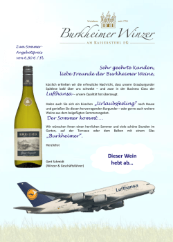 Dieser Wein hebt ab&hellip; - Badisches Weinhaus B&ouml;decker