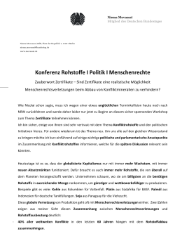 Zauberwort Zertifikate - Die Linke. im Bundestag