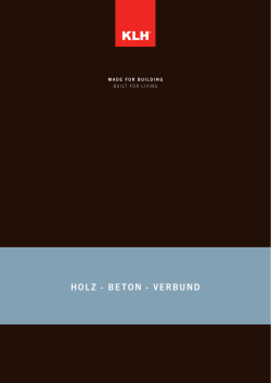 Holz - Beton - Verbund