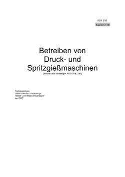 Druck- und Spritzgie&szlig;maschinen