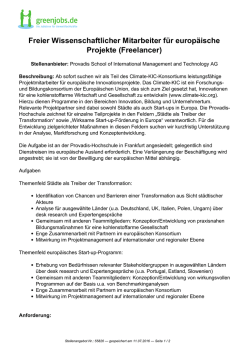 Dieses Stellenangebot als PDF speichern