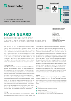 hash guard - Fraunhofer SIT