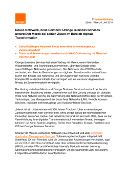 Orange Business Services unterstützt Merck bei seinen Zielen im