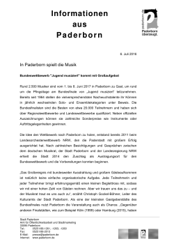 In Paderborn spielt die Musik