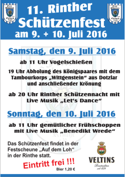 Festprogramm