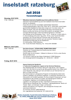Juli 2016 - Ratzeburg