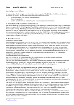 fh-zh - News f&uuml;r Mitglieder 2-16