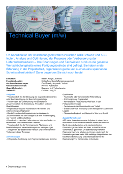 Technical Buyer (m/w)