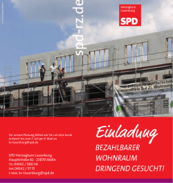 Interessierte sind herzlich eingeladen.