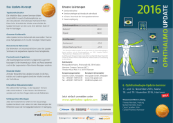 Flyer - Ophthalmo Update 2016