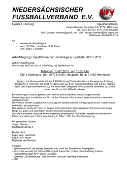 NFV – Kreis Osterholz, SR-Ausschuß