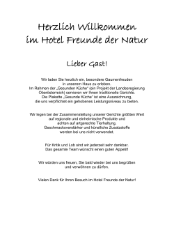 pdf speisekarte - Hotel Freunde der Natur