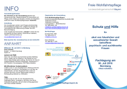 ANFAHRT - Freie Wohlfahrtspflege Bayern